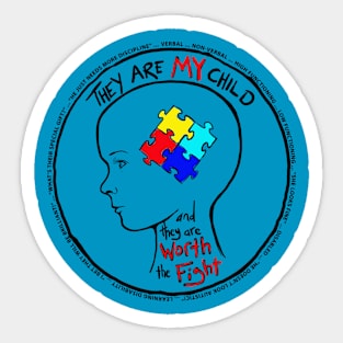 Proud parent of a child with autism Sticker